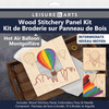 Leisure Arts Kit Wood Stitchery 9.75" Hot Air Balloon