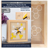 Leisure Arts Kit Wood Stitchery Kit With Shadow Box 10.75" Bee