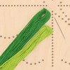 Leisure Arts Kit Wood Stitchery String Art 9.75"x 9.75" Clover