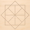 Leisure Arts Kit Wood Stitchery String Art 9.75"x 9.75" Square Lotus