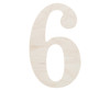 Good Wood By Leisure Arts Letter 9.5" Birch Number 6