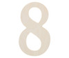 Good Wood By Leisure Arts Letter 9.5" Birch Number 8