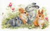 Riolis Cross Stitch Kit Funny Rabbits