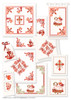 Lindner's Cross Stitch Chart Christmas Basket Doilies 2 ePattern