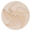 Leisure Arts Welled Wood Surface Circle With Pinwheel 10"x 10"