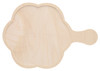 Leisure Arts Welled Wood Surface Round Scallops With Handle 12.8"x 10"