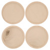Leisure Arts Welled Wood Surface Coaster Circle With Circle 4" 4pc