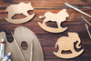 Leisure Arts Wood Shape Rocking Bear 6"x 4"