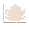 Leisure Arts Wood Shape Rocking Teapot 6"x 5 1/2"