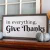 Leisure Arts Home Decor Vinyl Words & Phrases In Everything Give Thanks 4.75"x 12.75" Black