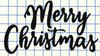 Leisure Arts Home Decor Vinyl Words & Phrases Merry Christmas 6"x 10.75" Black