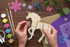 Leisure Arts Kit Wood Build It Unicorn 14pc