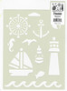 Essentials By Leisure Arts Stencil 7"x 10" Nautical