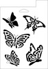 Essentials By Leisure Arts Stencil 7"x 10" Butterflies