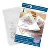 Leisure Arts Stamped Bread Basket Cloth Cover With Lace Edge White 15.7"x 15.7" Pink