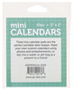 Paper Accents Calendar Mini Tear-Off 3"x 2" 10 Sets 2024