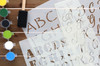 Essentials By Leisure Arts Stencil 7"x 10" Alphabets Value Pack 3pc