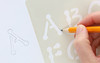 Essentials By Leisure Arts Stencil 7"x 12" Alphabet Signage 7pc