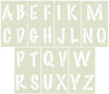 Essentials By Leisure Arts Stencil 7"x 12" Alphabet Signage 7pc