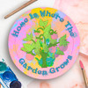 Leisure Arts Wood Garden Home is Where the Garden Grows 14"x 14" 1pc