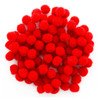 Essentials By Leisure Arts Pom Pom 7mm Red 100pc