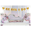 Essentials By Leisure Arts Balloon Banner Mr Mrs I Do Gold 2 Sets
