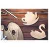 Leisure Arts Wood Shape Rocking Swan 6 inch x 5 ½ inch