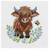 Leisure Arts ePattern XStitch Highland Cow with Butterfly