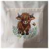 Leisure Arts ePattern XStitch Highland Cow with Butterfly
