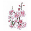 Riolis Cross Stitch Kit Branch of Sakura