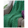 Leisure Arts Make In A Weekend Comfy Knit Throws Gorgeous Green ePattern