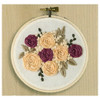 Leisure Arts Embroidery Kit 4 inch Blush Rose.
