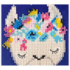 Diamond Art Kit Beginner 8 inch x 8 inch Flower Llama