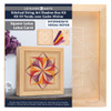 Leisure Arts Kit Wood String Art With Shadow Box Square Lotus