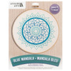 Leisure Arts Embroidery Kit 8 inch Blue Mandala
