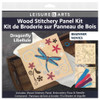 Leisure Arts Kit Wood Stitchery Kit 9.75 inch Dragonfly Panel