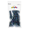 Essentials By Leisure Arts Pony Beads 6mm x 9mm Aurora Borealis Black 750pc