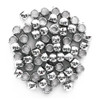 Essentials By Leisure Arts Pony Beads 6mm x 9mm Metallic Silver 500pc