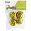 Essentials By Leisure Arts Bell Jingle 35mm Gold 4pc