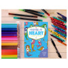 Leisure Arts Color On The Go Mermaid At Heart Coloring Book