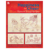 Leisure Arts Happiness And Cheer Redwork Through The Year Embroidery Book