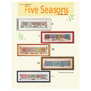 Leisure Arts Five Seasons Of Quilts Cross Stitch Book