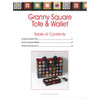Leisure Arts Granny Square Tote Wallet Plastic Canvas Stitchery Book