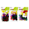 Essentials By Leisure Arts Pom Pom .5 inch Glitter Multi 20pc