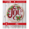 Leisure Arts Embroidery Kit 6 inch Joy