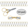 EBL Folding Scissors Tan 144pc