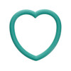 EBL Craft Frames 4.5 inch Heart WoodGrain Sage Green 36pc