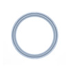 EBL Craft Frames 3.5 inch Round WoodGrain Light Blue 61pc