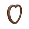 EBL Craft Frames 3.5 inch Heart WoodGrain Brown 56pc
