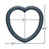 EBL Craft Frames 3.5 inch Heart WoodGrain Forest Green 56pc